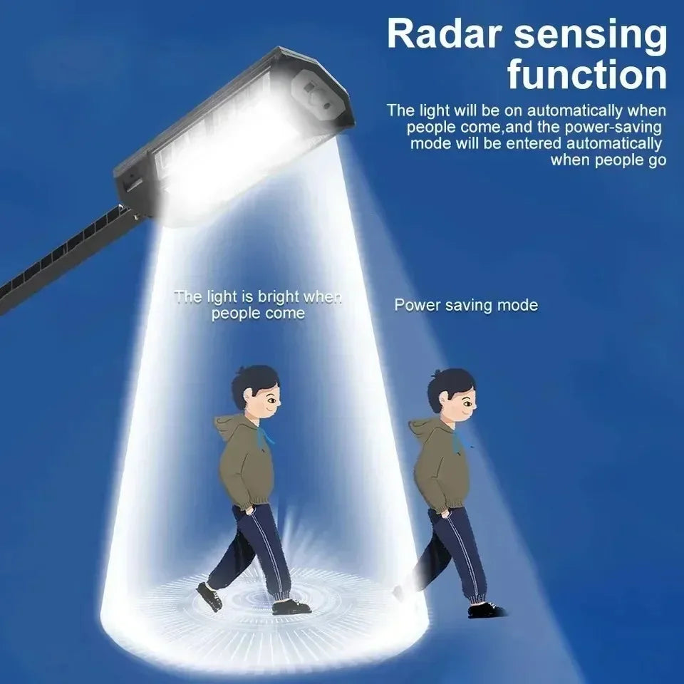 Solar Outdoor Floodlight — 15000LM, Motion Sensor, IP65 Waterproof