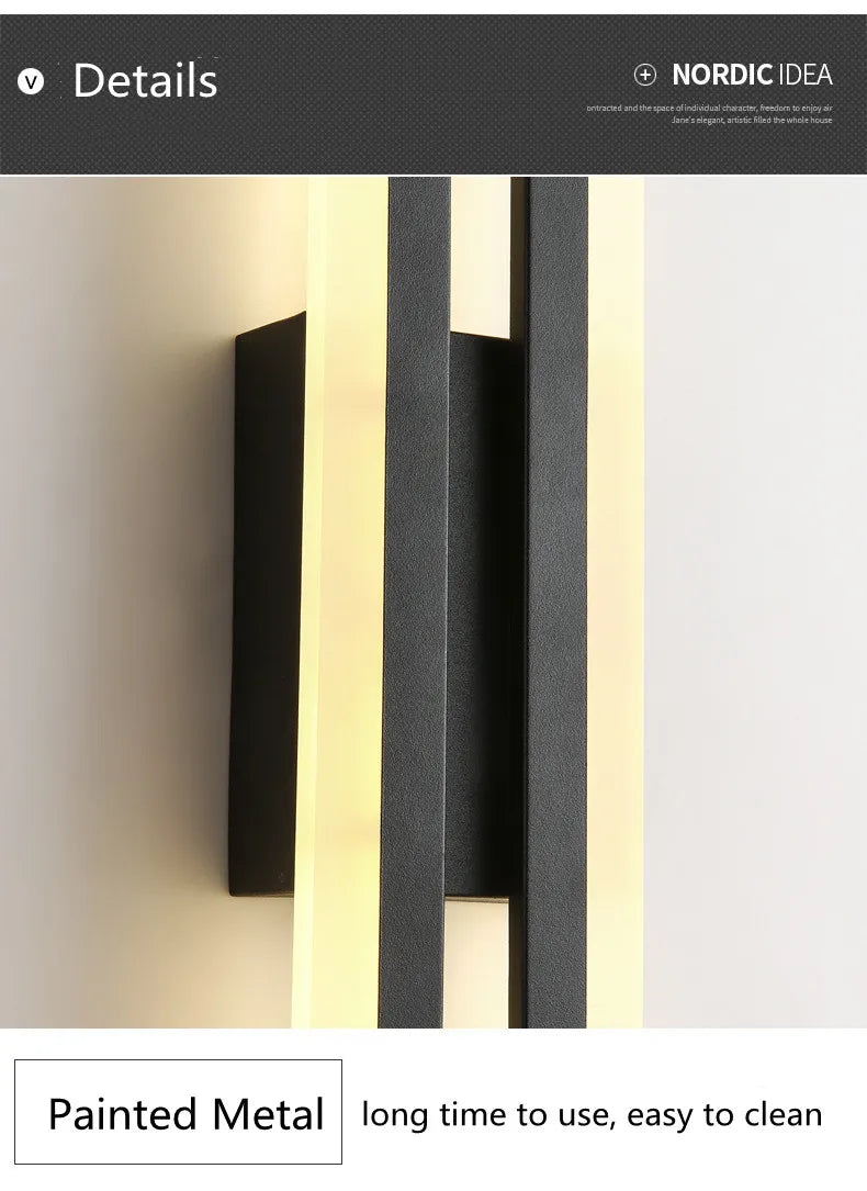 LED Wall Sconce — Copper Pipe & Acrylic Shade, Bedroom & Living Room