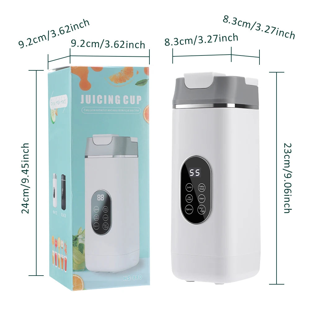 Portable Blender Juicer – 6 Blades, USB Charge, Travel