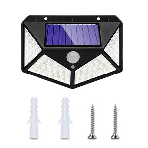 Solar Security Spotlight — 100 LED PIR Motion Sensor, Waterproof, Outdoor