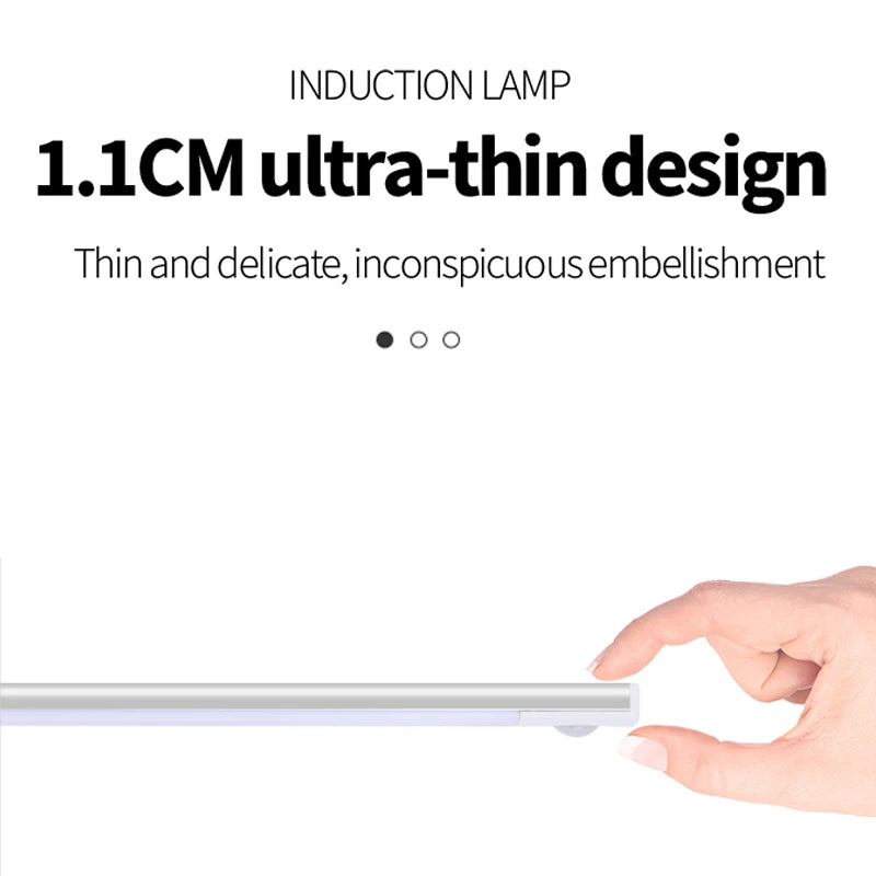 Motion Sensor Night Light — USB Rechargeable, Wireless, Under Cabinet