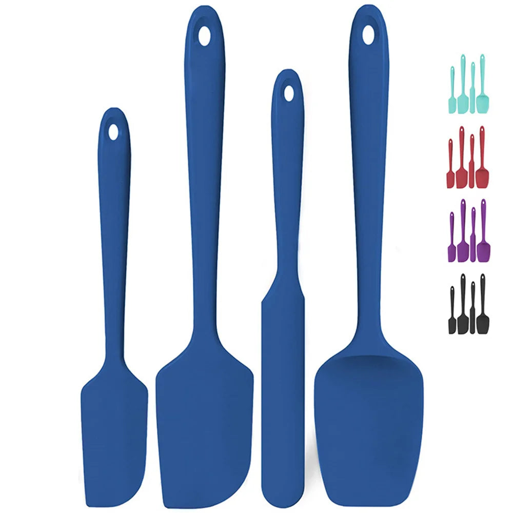 Silicone Spatula Set — Heat-Resistant 600°F, Non-Slip Handle