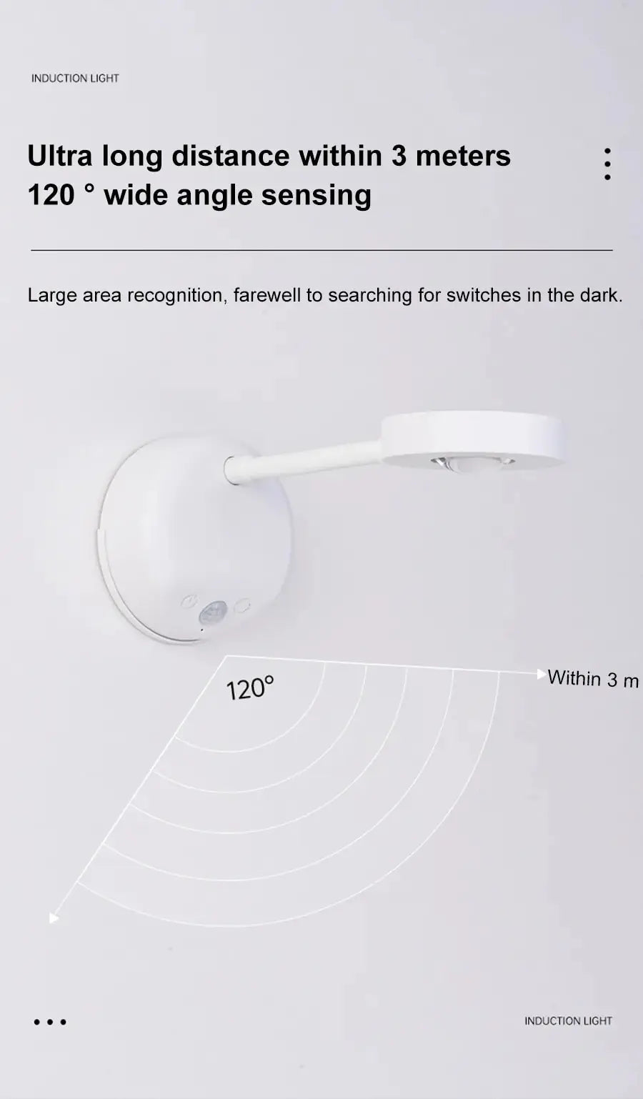 Motion Sensor Wall Lamp — USB LED, Wireless, Kitchen & Bedroom