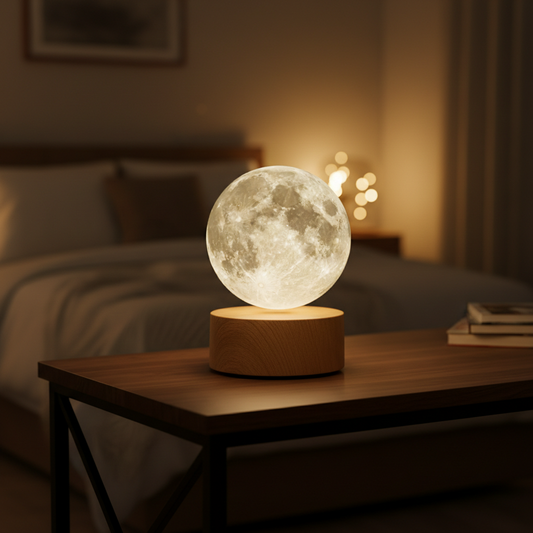 Levitating Moon Lamp lifestyle photo