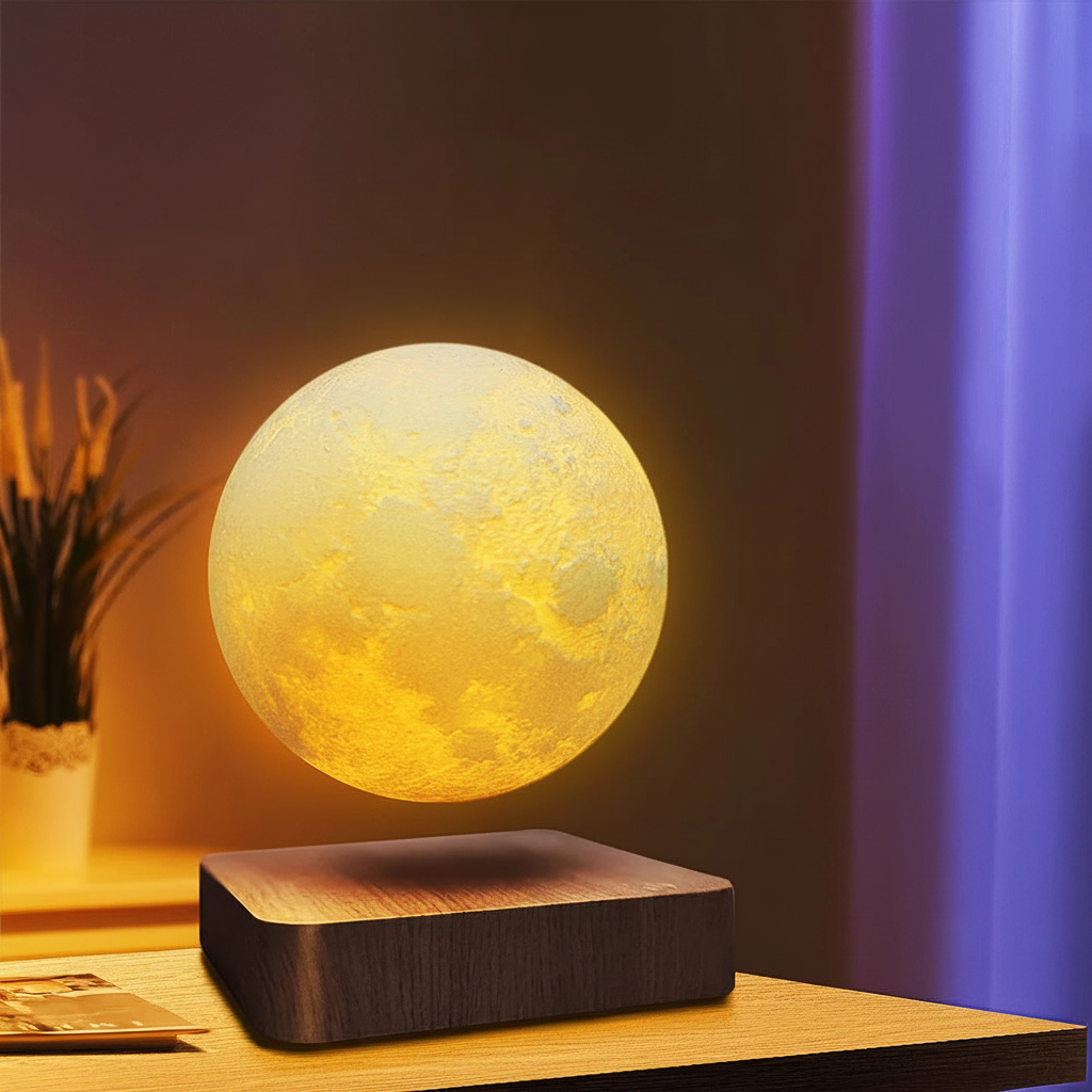 Levitating Moon Lamp clean photo
